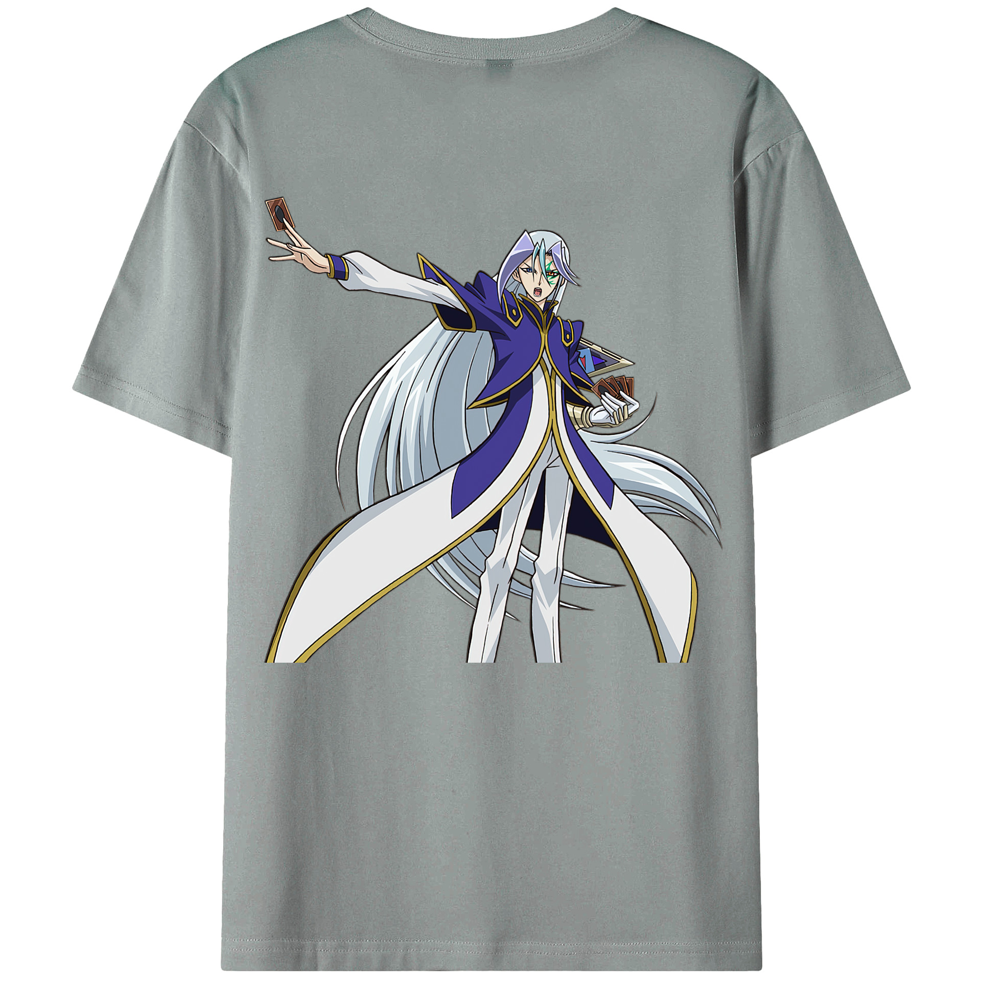 （画像用） 遊☆戯☆王 Yu-Gi-Oh! 綿100％ メンズ半袖Tシャツ（バックプリント） 通気性